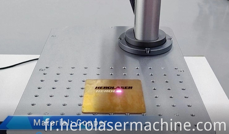 Machine de marquage laser à fibre en plastique métallique pour le logo de couverture de téléphone portable